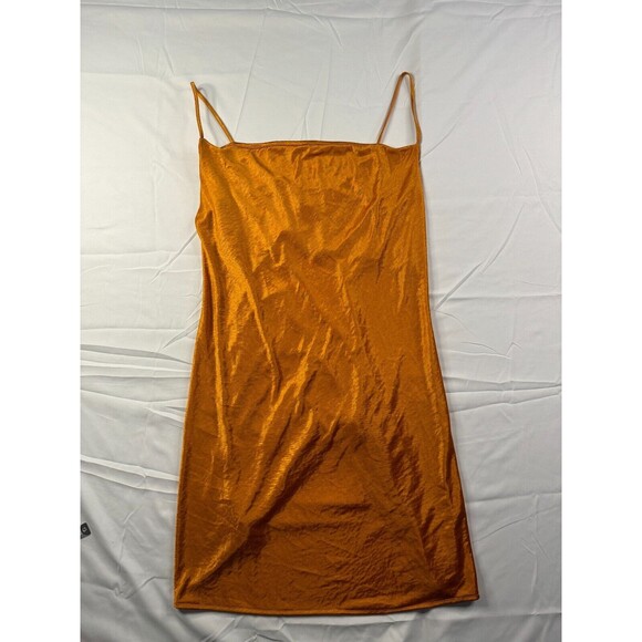 Sincerely Jules Dress Womens Size Large Slip Spaghetti Strap Sleeveless Brown - Picture 1 of 8